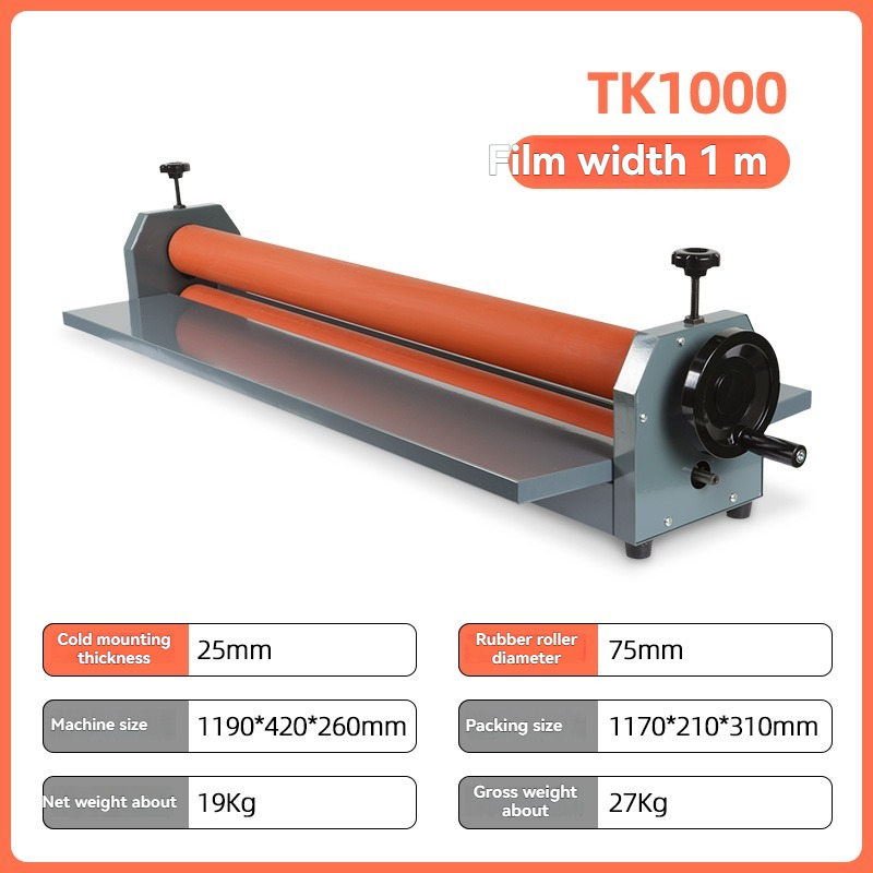 Laminator Cold Roll - TK1000 Laminator Manuelle Kaltlaminiermaschine KT Version