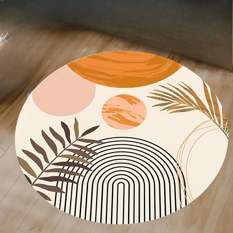 Wholesale Commercial Printing - Mid-Century Modern Runder Teppich in Warmem