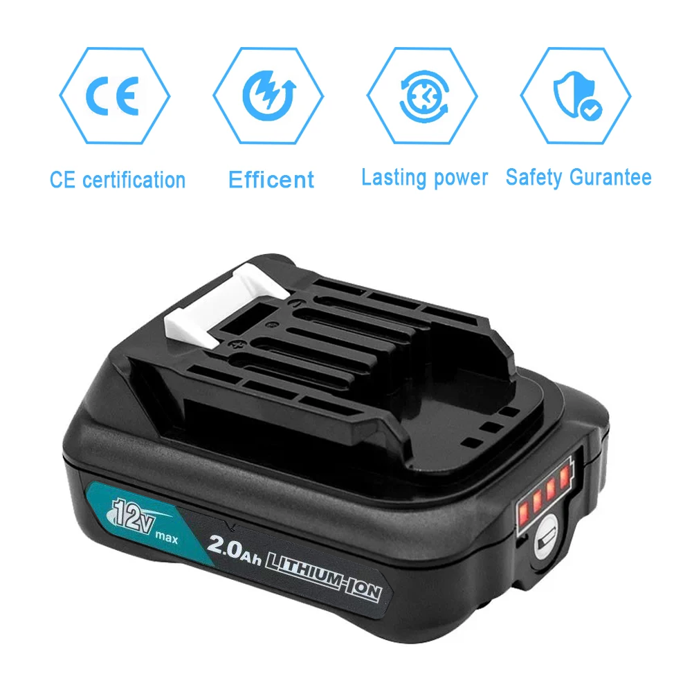 Makita Drill Hp1640 - *** 2,0 Ah wiederaufladbarer Li-Ionen-Akku für