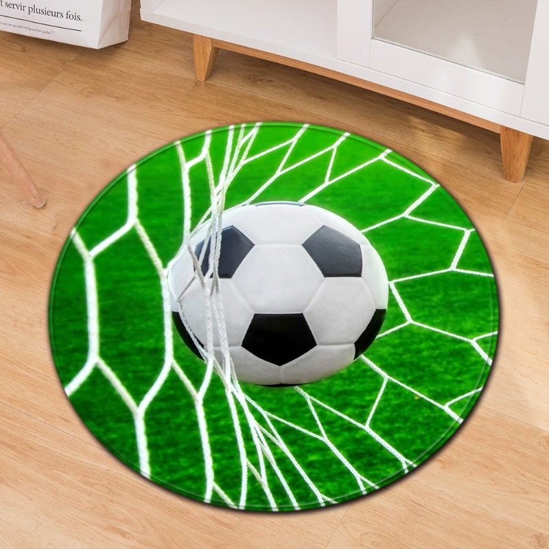 Wholesale Commercial Printing - Fußball-Thema, runder Teppich, sportlicher Stil, Fußball-Druck,