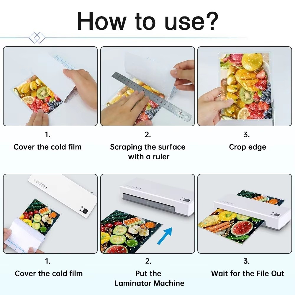 5 Stück selbstklebendes hologr – Laminator Cold Roll Bewertung und Preis
