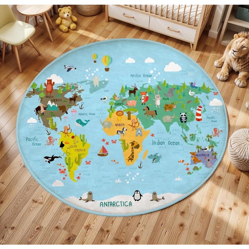   Runde Spielmatte mit Tierwel – Wholesale Commercial Printing Bewertung und Preis